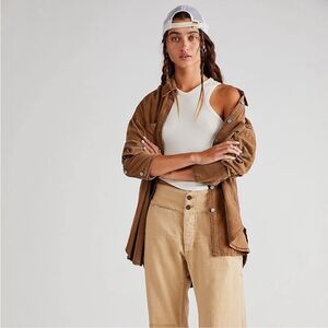 ✨NEW!✨Free People Baby Cord Buttondown